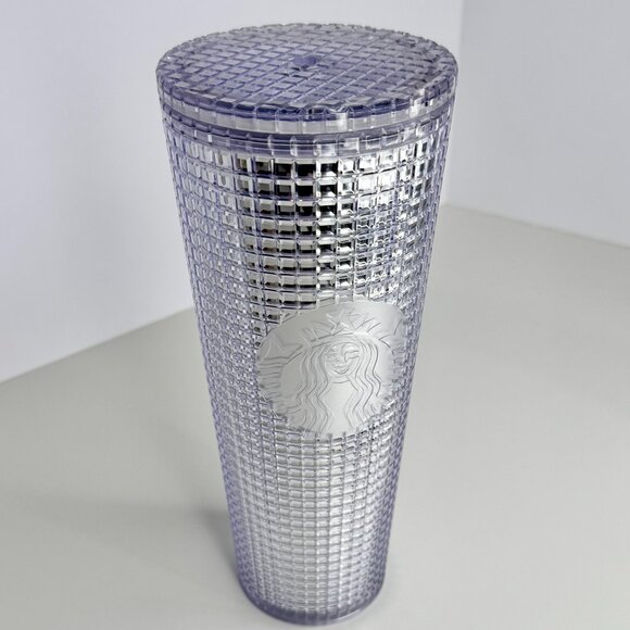 Starbucks Tumbler Silver Studded 24 oz Venti Holidays Winter 2020 Cold Cup Shiny - Picture 1 of 2